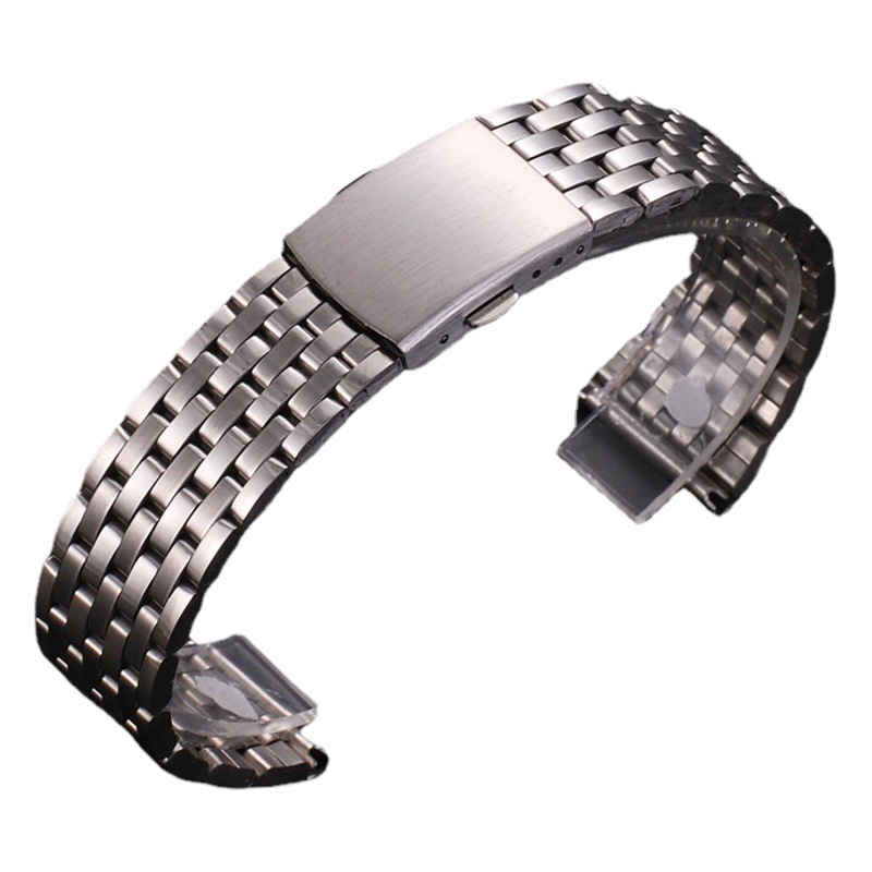 Watch Strap Accessories Stainless Steel 202 Material Steel Sheet with Three Beads Five Beads Seven Beads 18 20 22mm Watch Strap Parts