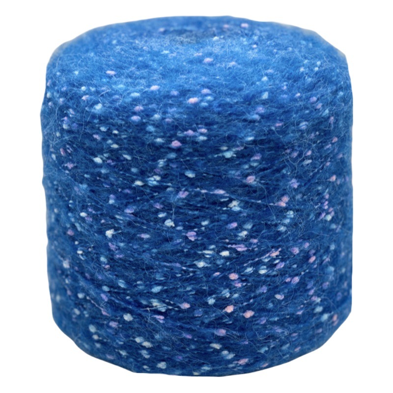 DIY Material Kit for 1kg of Mixed Mohair Yarn for Hand Knitting, Including Yarn Tubes, Suitable for Scarves, Cushions, and Popular in Europe