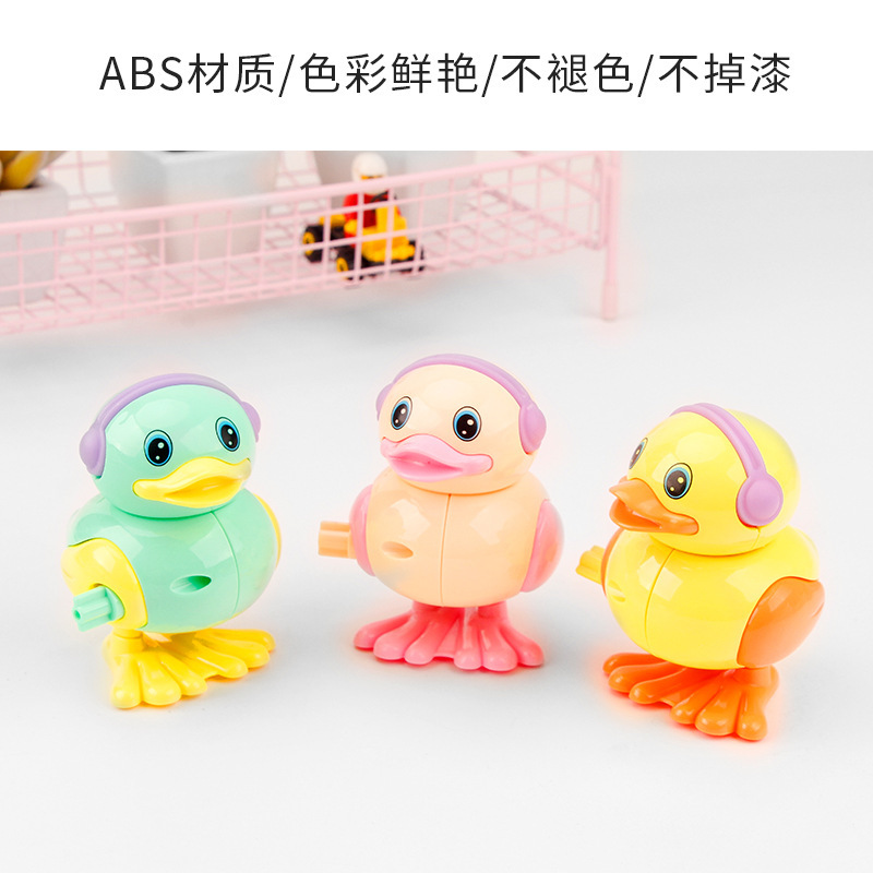 Picture of Chain winding duck jump duck twist ring chain toy kindergarten gift night market stall source winding toy