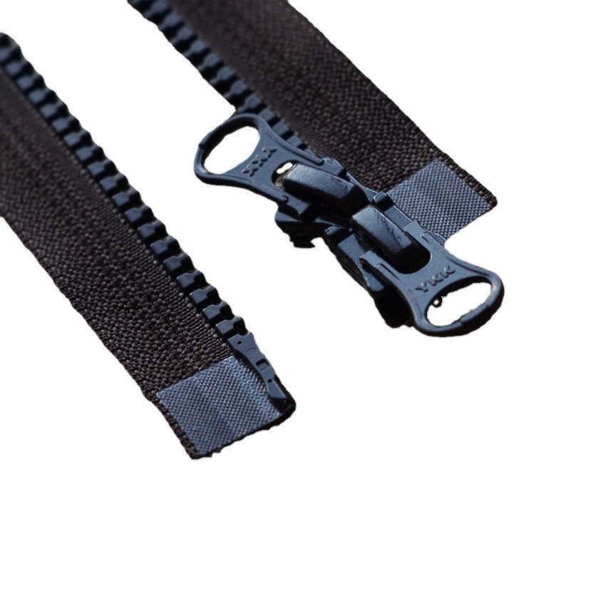 Genuine No. 5 Ykk Resin Zipper with Gourd-Shaped Puller for Jackets and Coats, High-Quality Self-Locking, in Stock