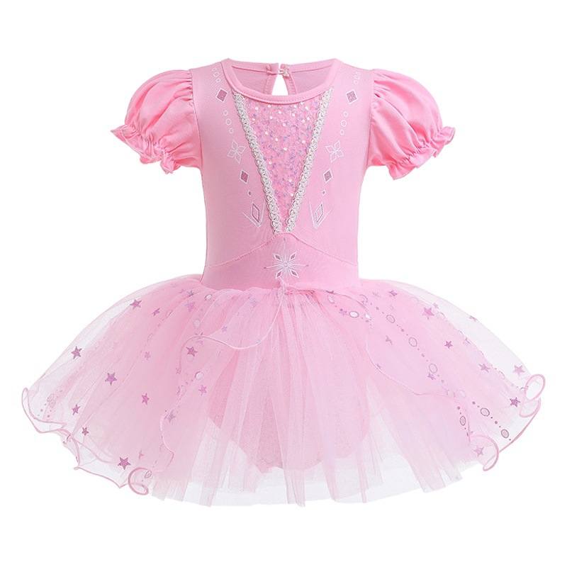 Original Ballet Skirt Girls Improved Dance Clothing 2025 New Girls Pink Dress Spring and Summer Short-Sleeved Skirt for Women