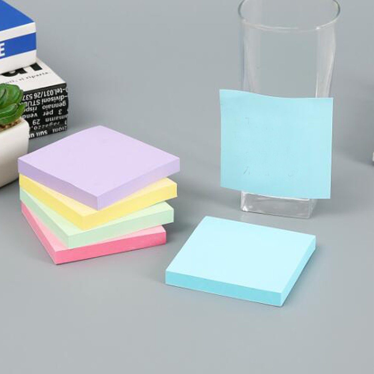 Macaron Light Color Post-it Notes Tearable Simple Notes Multi-color Mix and Match Message Notepad Cross-border Explosions Stationery