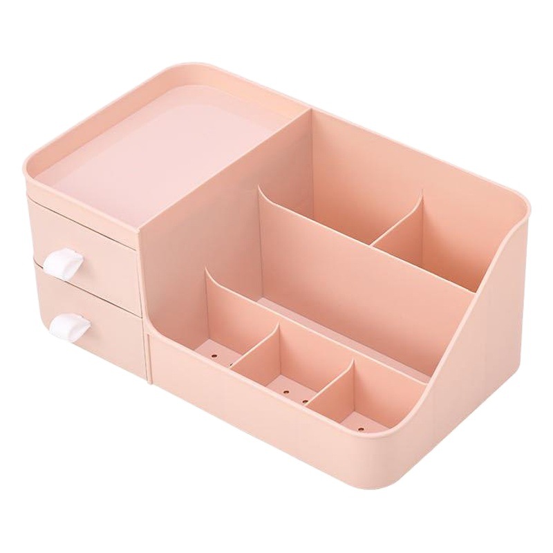New drawer type cosmetics storage box jewelry finishing skin care desktop plastic mask lipstick shelf spot