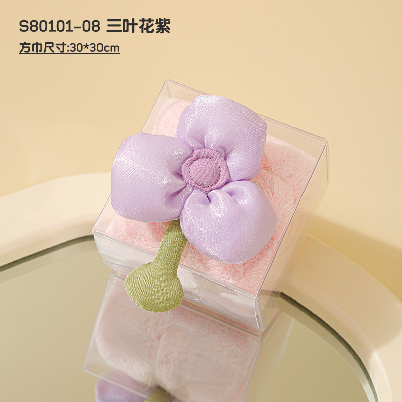 Picture of Hand gift towel creative towel cartoon animal children's square towel Tulip small towel gift box doll