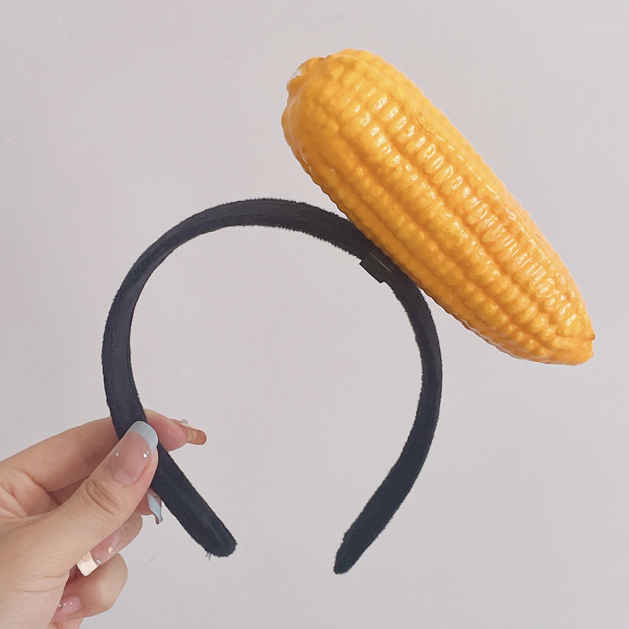 Picture of Haiyue Jewelry Three-dimensional Vegetable Hairband Creative Original Personality Funny Radish Pepper Eggplant Green Vegetable Headband Women's Hair