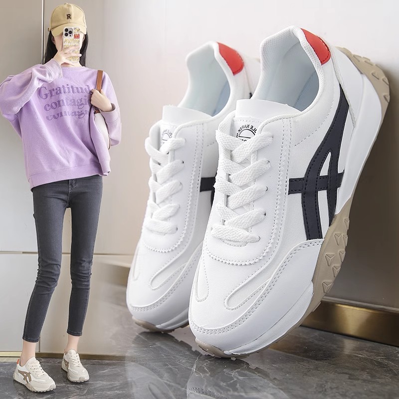 New Fashion Ins Korean Style Women's Shoes 2025 Spring New Student Running Sneakers Street Style Casual Dad Shoes