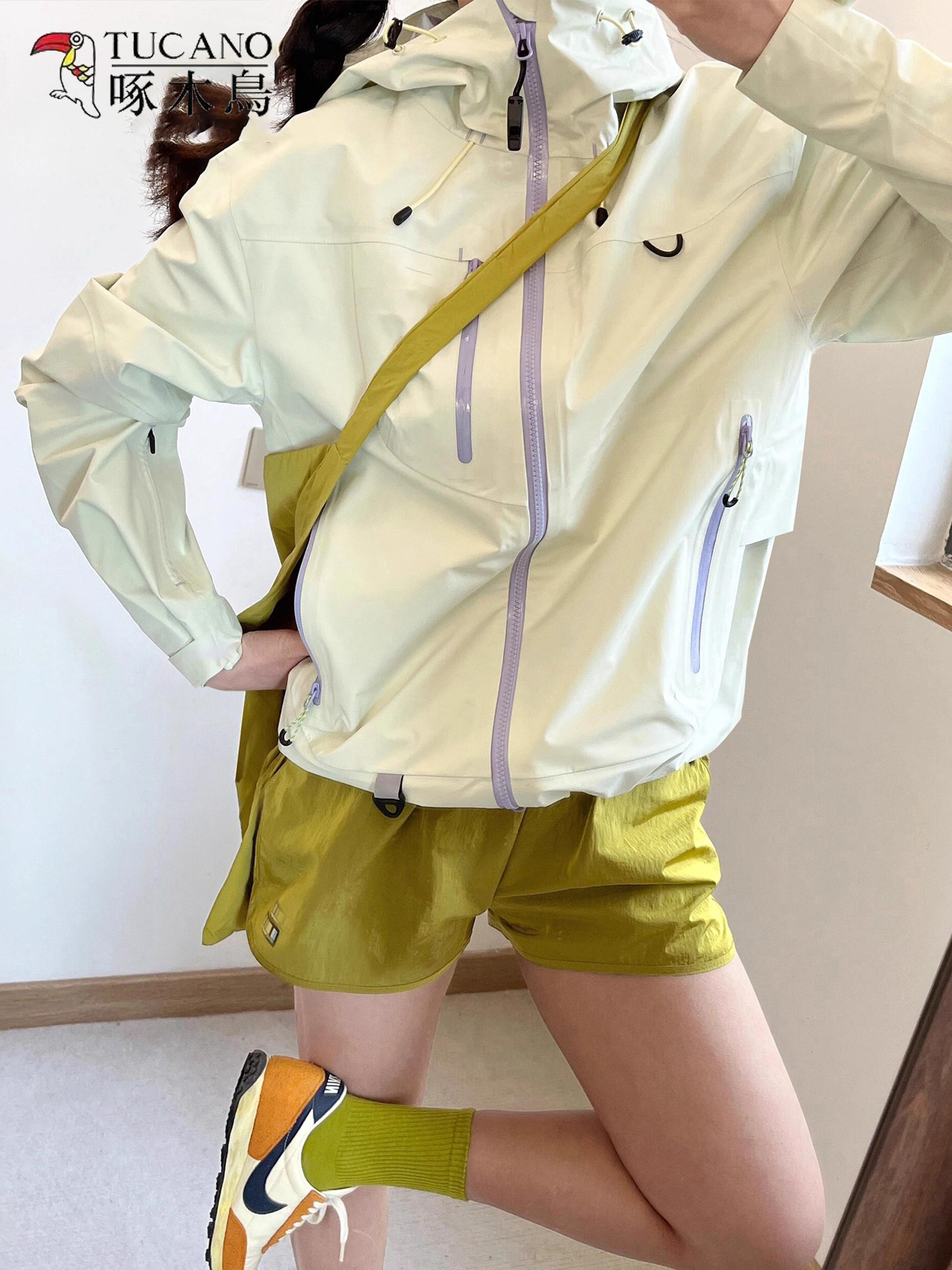 Woodpecker jacket women's 2025 new spring and autumn three-in-one outdoor small man windproof mountaineering sports jacket