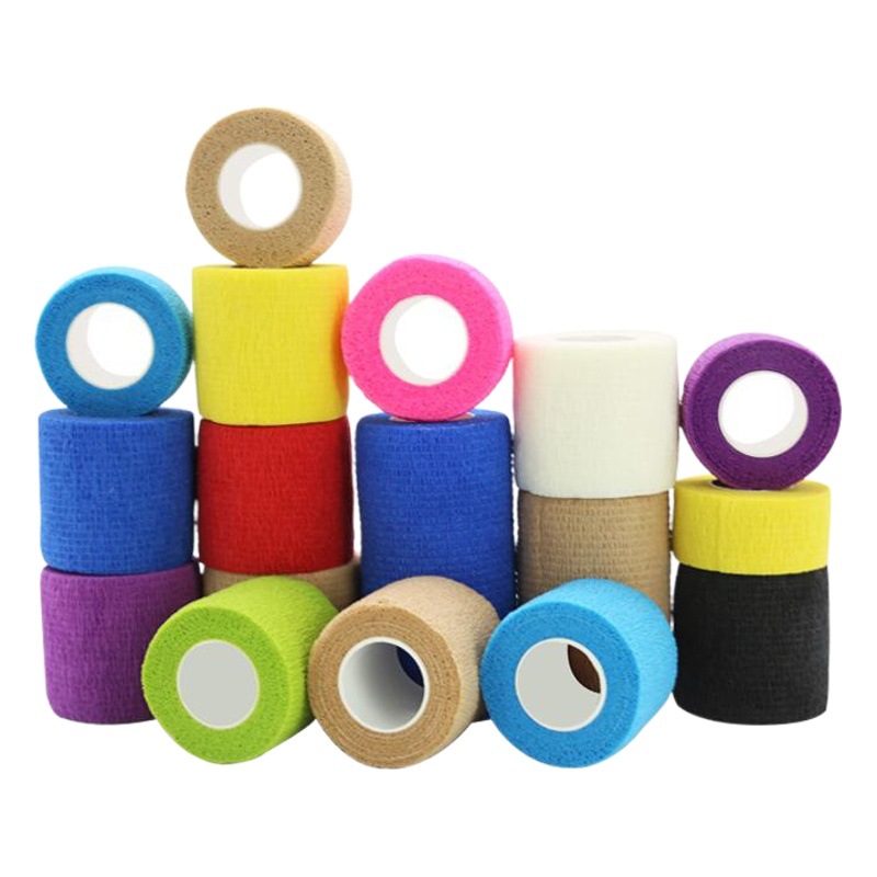 Spot self-adhesive bandage pet dog bandage finger bandage non-woven elastic elastic outdoor camouflage bandage