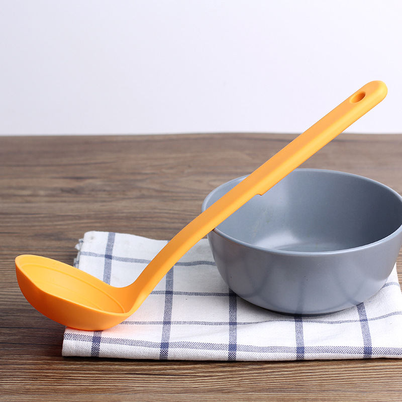 Picture of Japanese-style measurable porridge spoon plastic long handle rice spoon with diversion Port heat-resistant cooking spoon