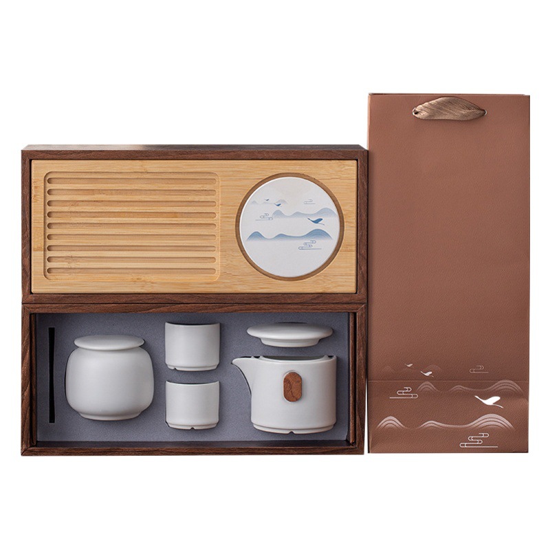 Bank Business Opening Event Mid-Autumn Festival Gift Box with Printed Logo Customer Casual Gift Simple Style