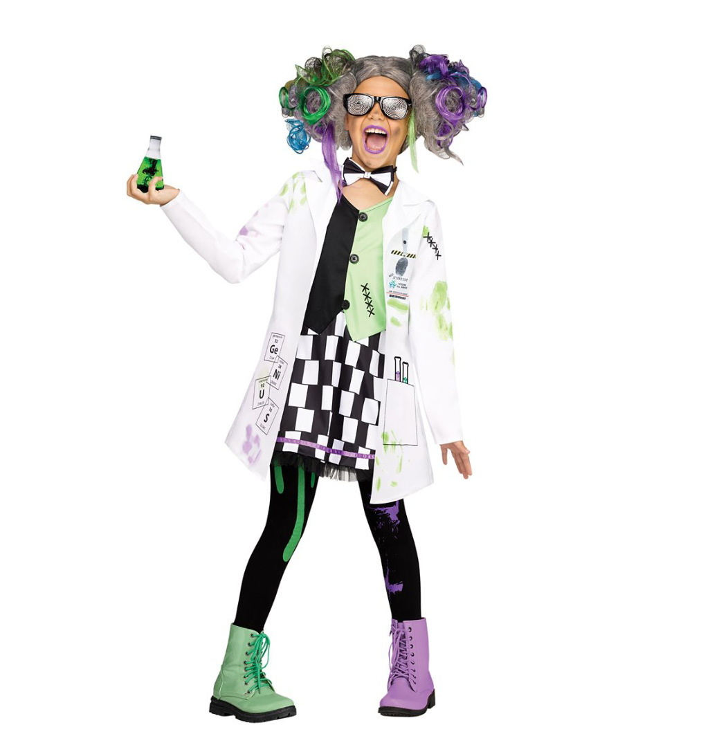 Children's Professional cosplay Little Scientist Children's Wear Mad Scientist Stage Play Costume