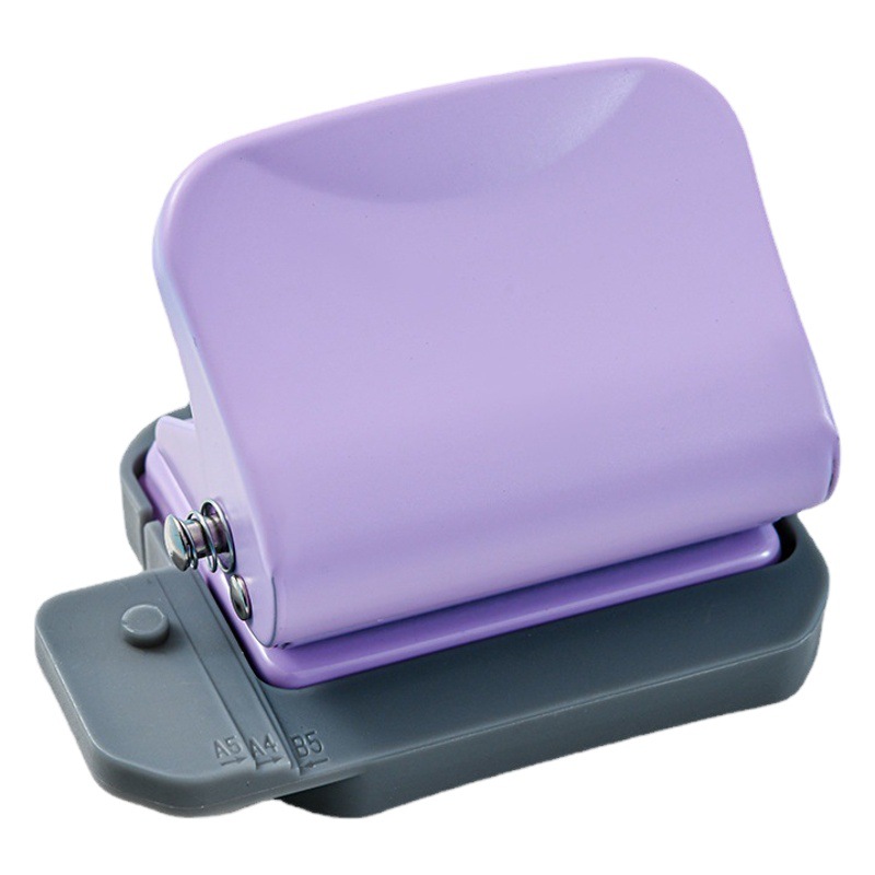 Office 6-hole round loose-leaf punch student hand account small punch porous labor-saving manual punch
