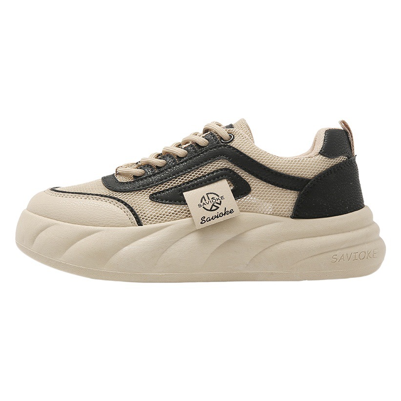 Lightweight Sports Shoes for Women 2025 Summer New Single Mesh Breathable Mesh Shoes Soft Sole White Shoes Matchinging Skirt Sneakers