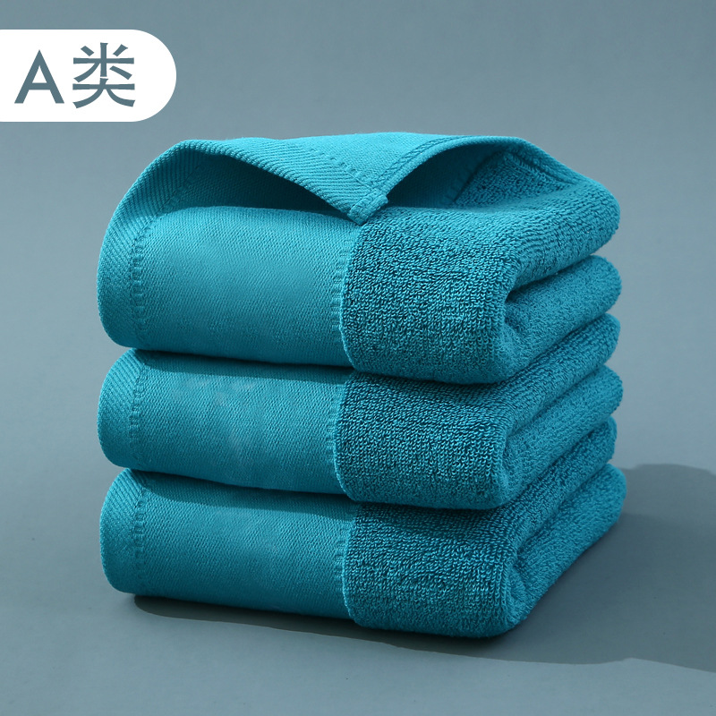 Picture of Pure Cotton Type a Cotton Square Towel, Thickened and Soft, Plain Cotton Towel for Home Use, Children's Face Towel for Kindergarten