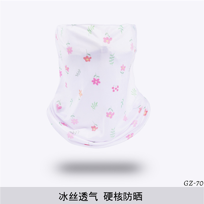 Picture of Outdoor ice silk mask changeable ear scarf men's and women's bicycle riding hood collar sun protection scarf summer