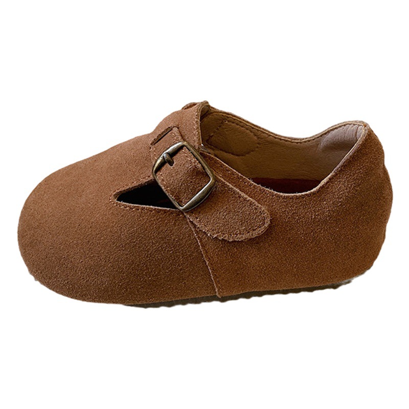 Children's Shoes, Kidsren's Genuine Leather Kidsren's Birkenstock Shoes, Girls' Leather Shoes, Spring & Fall Baby Beanie Shoes, Boys' Shoes, Small and Medium-Sized Kidsren's Shoes