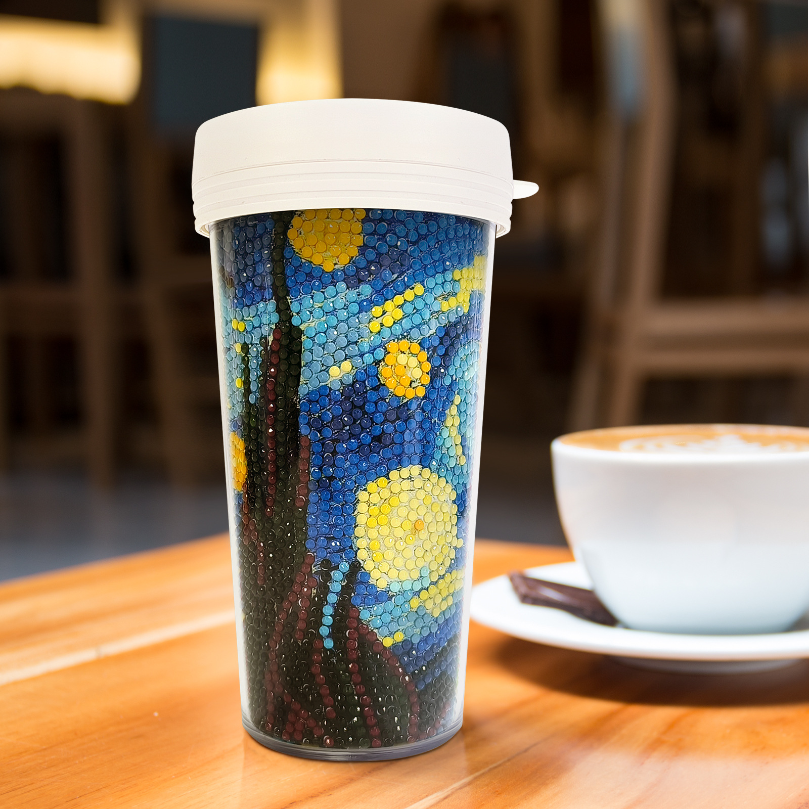 Picture of Diamond Painting Peripherals, New and Unique Cups, Cross-Border Supply, Diamond Stickers, Embroidery, DIY Handmade Full Diamond Creative Decorative Paintings Wholesale