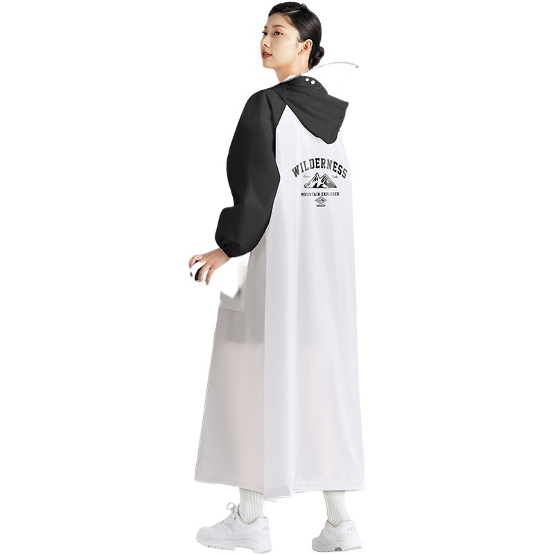 Wholesale Long One-Piece Raincoat for Electric Scooters, Unisex, Full-Body Adult Rain Poncho, Thickened for Heavy Rain