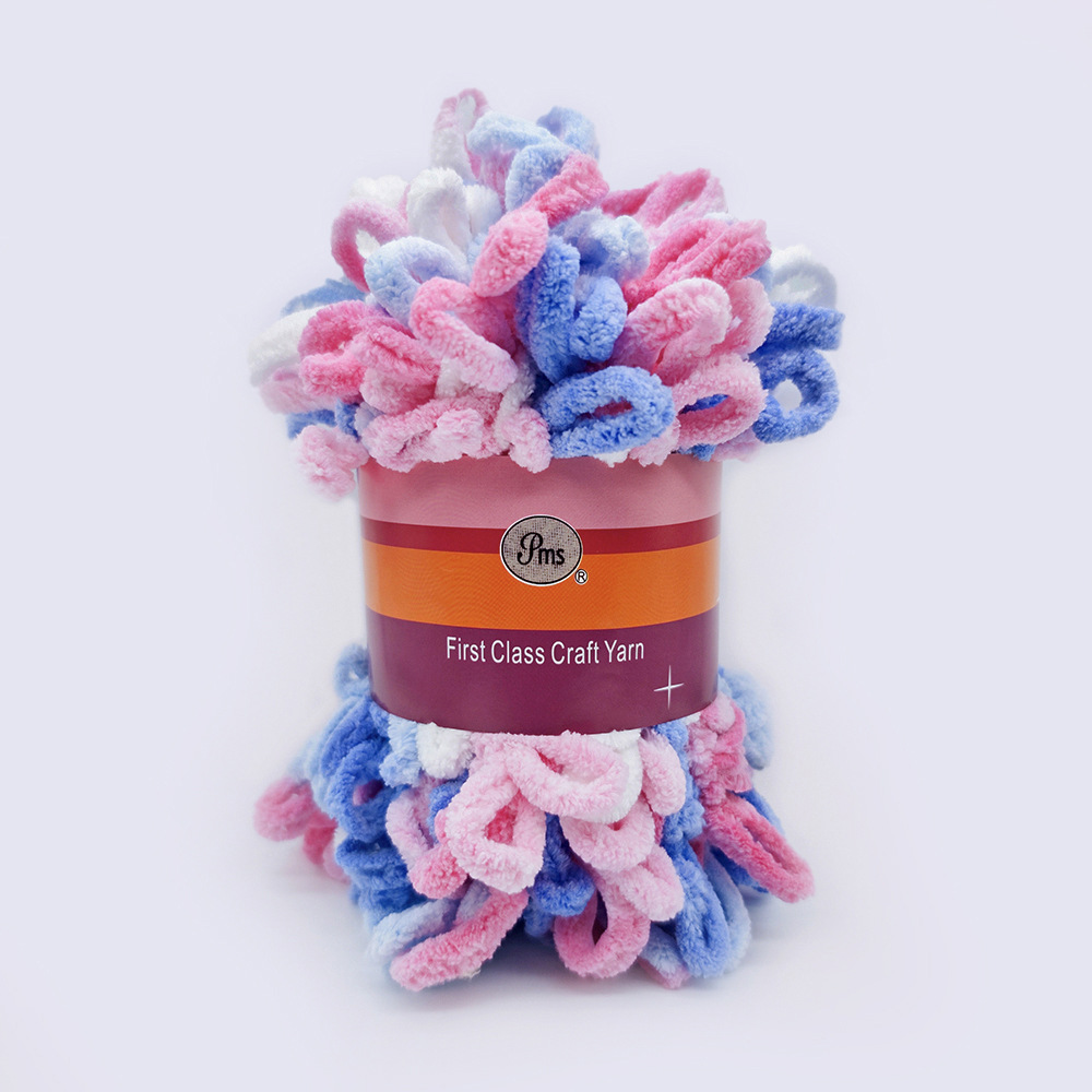 Picture of Loop Yarn Ear Yarn Medium-Thick Yarn for Hand Knitting DIY Pillows, Blankets, Scarves, Ice Yarn in Stock Wholesale