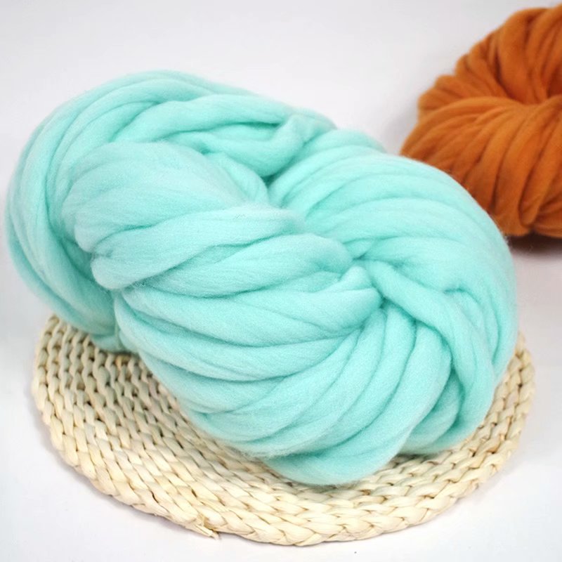 Picture of Acrylic Single-Strand Icelandic Hair, Seaweed Thread, Hand-Knitted Foot Pad, Blanket, Pet Nest, Thick Ice Strip Wool Ball