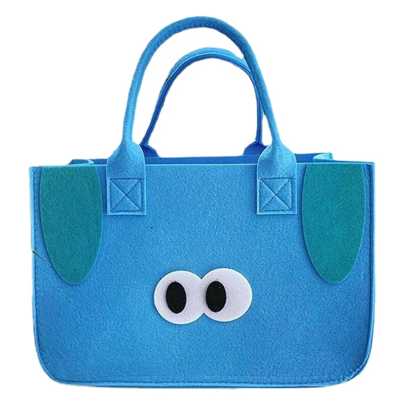 New felt bag large capacity tote bag simple fashion shopping bag shoulder handbag advertising gift handbag