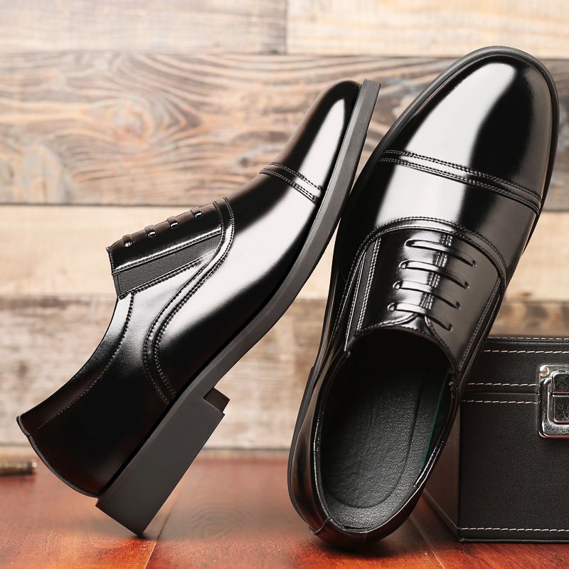 [Genuine leather] special clearance men's leather shoes new cowhide shoes summer versatile middle-aged dad shoes