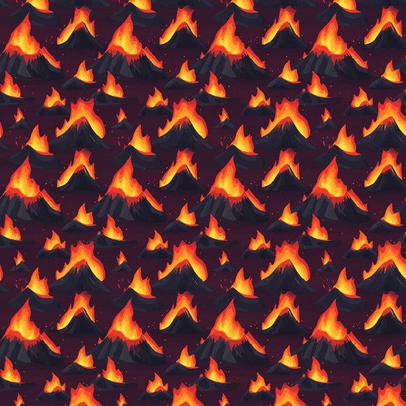 New Volcano Theme Gift Wrapping Paper Birthday Party Gift Box Dark Red Magma Volcano Gift Wrapping Paper
