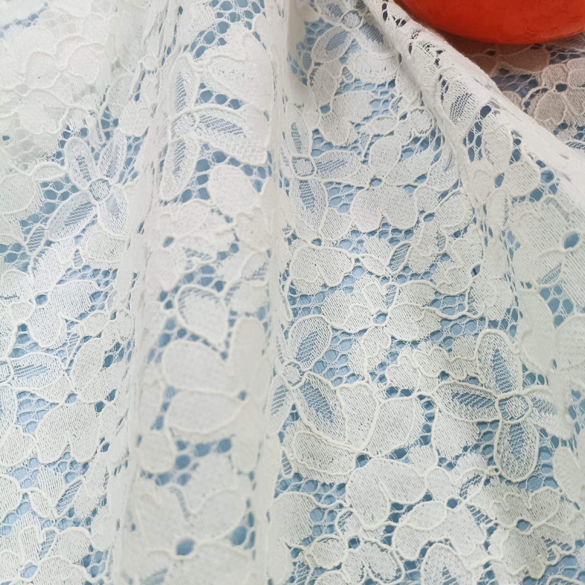 Brocade cotton lace fabric floral texture plus strands clothing accessories handmade DIY lace fabric 7 color spot
