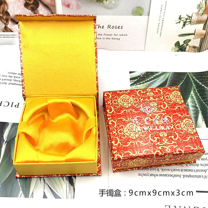 Jewelry bracelet box paper jewelry box bracelet ring box pendant stud earrings necklace box Red Golden Dragon Box Wholesale