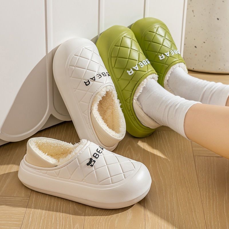 in stock Cotton Slippers Women's Household Autumn and Winter Indoor Warm Home Shoes Couple Slippers Men's Winter Home Shoes Manufacturers
