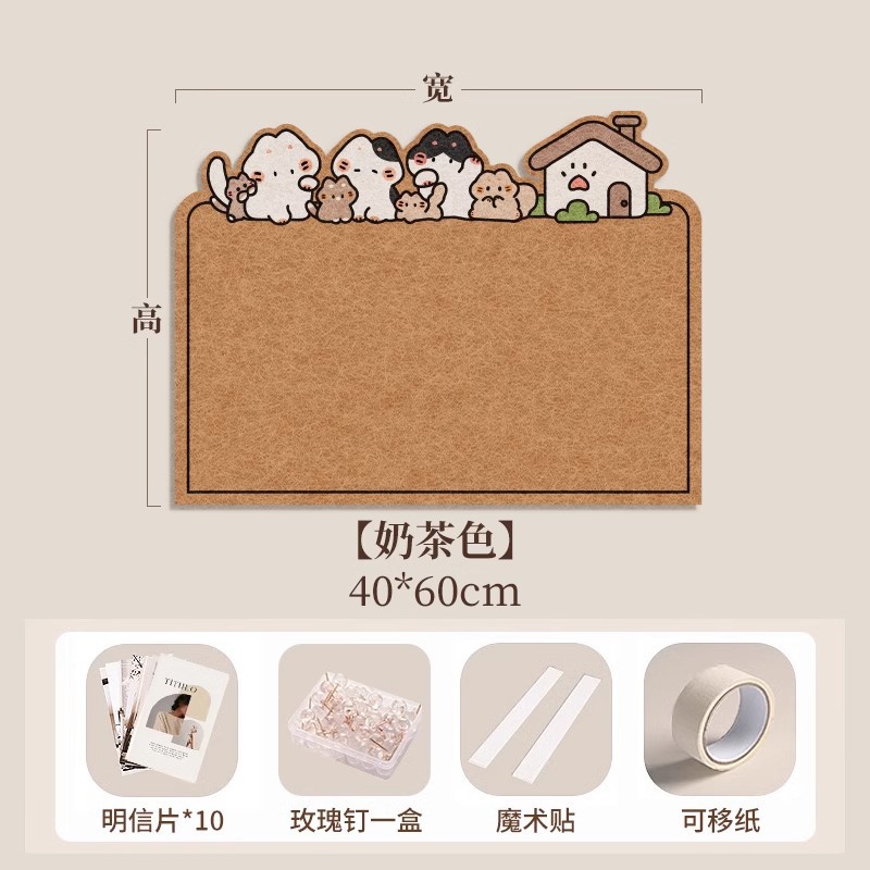 Picture of Photo wall felt wall stickers felt board display wall creative photo album wall wall decoration cork wall board honor wall photo
