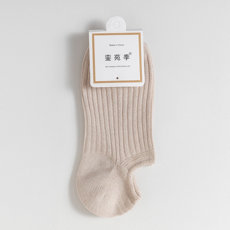Picture of Double-Needle Socks 7A Antibacterial and Deodorant Boat Socks for Women Spring and Summer Cotton Socks Silicone Non-Slip Shallow Mouth Invisible Women's Cotton Socks