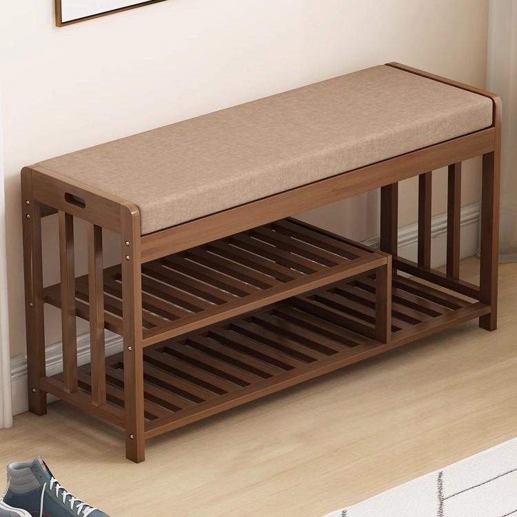 Nanzhu shoe changing stool, shoe cabinet, household shoe rack integrated into the door, can sit at the door, store the shoe stool, multi-layer shoe rack, enter the house