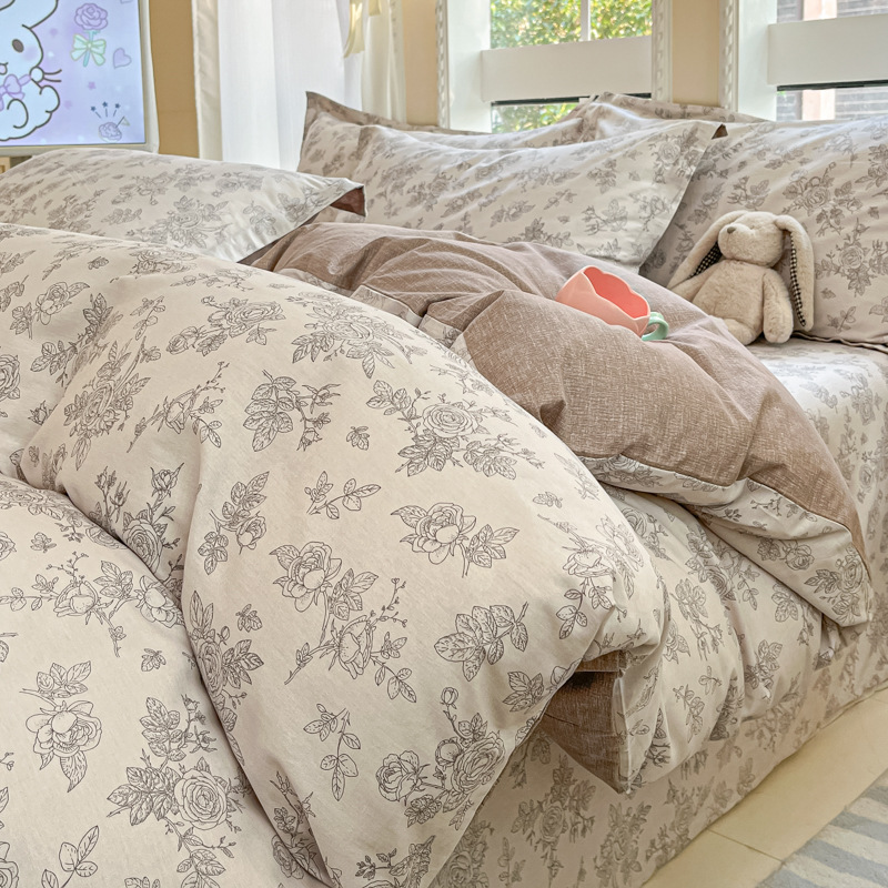 Picture of Pure cotton quilt cover single piece 100 cotton quilt cover children's spring and summer 150x 180x 200x 230 single double quilt cover