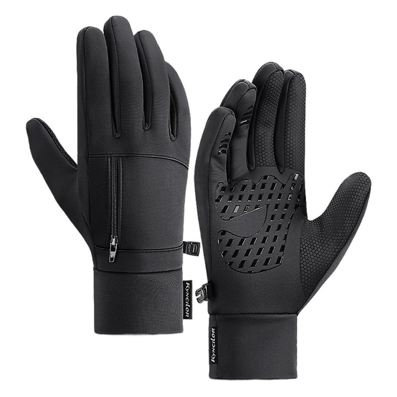 Outdoor sports autumn and winter warm bicycle riding gloves touch screen windproof ladies ski gloves wholesale