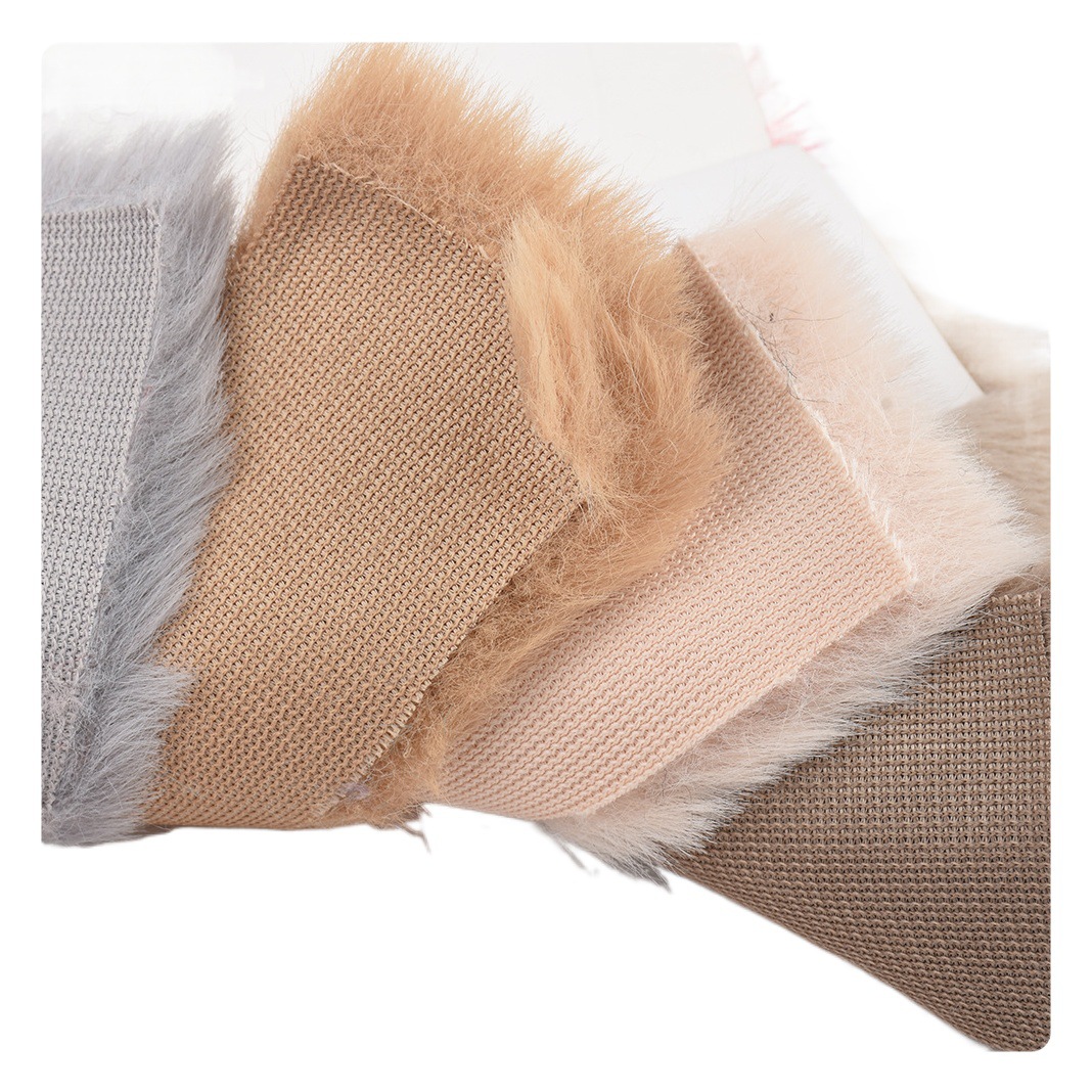 Plush fabric imitation rabbit fur plush thickened 20 wool polyester big rabbit fur clothing toy flannel in stock