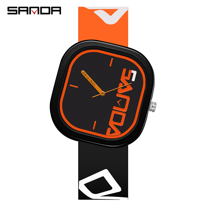 Picture of Sanda Brand Sports Watch Design Irregular Square Watch Personality Trend Simple Waterproof Electronic Watch