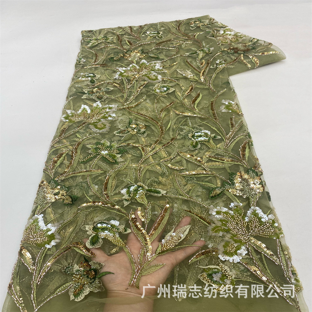 Picture of Fashion Dress Export European and American Lace Sequin Embroider Lace Fabric Embroider Lace Fabrics