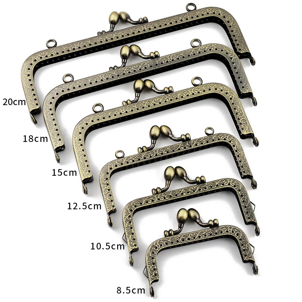 Picture of Small bag accessories mouth gold material square handmade diy coin purse gold mouth accessories hardware