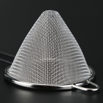 Picture of Cross-Border Ultra-Precision 304 Stainless Steel Filter Filter Deepened Triangular Conical Funnel Leakage Duster