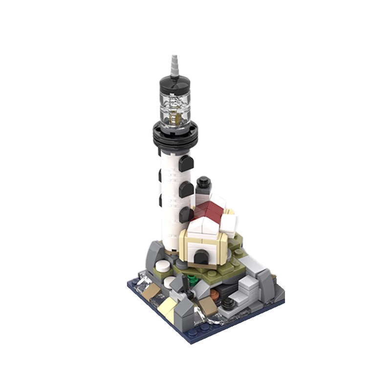 Picture of Compatible with Lego MOC-125439 miniature scene building mini lighthouse assembling building blocks toy model ornaments
