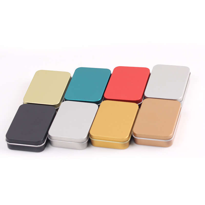 Picture of in stock Rectangular Tinplate Box Packaging Metal Container Heaven and Earth Cover Iron Box Packaging Small Tools Tinplate Box