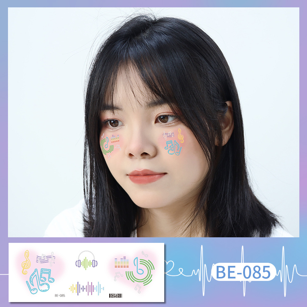 Picture of Ricklon New Cute Sweetheart Girl Makeup Tattoo Face Sticker Christmas Photo Lasting Strawberry Blush Sticker