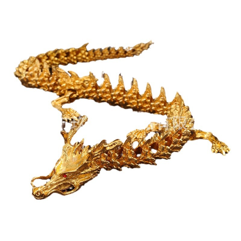 Picture of New Creative Joints Movable Chinese Dragon Plate Dragon Ornaments Handle Pieces Around Hand Decorations Small Ornaments Wholesale