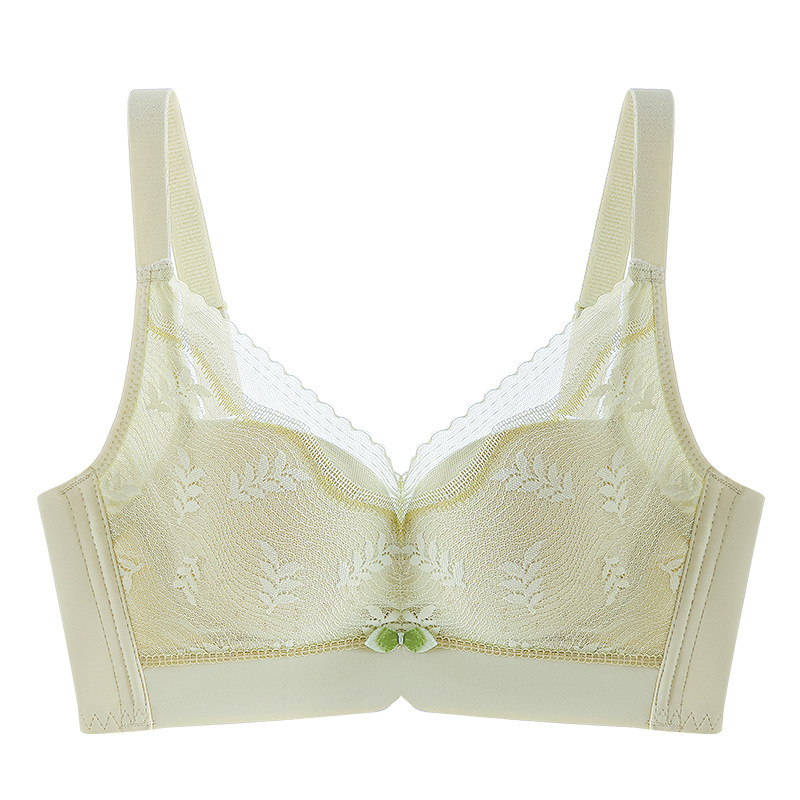 Picture of Summer Women's Thin Bra with Side Breast Gathering, Anti-Sagging, Lifting, Breathable, Air-Conditioned Hole Cup, Adjustable Bra