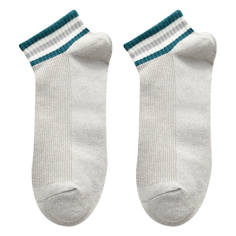 Men's Autumn Short Socks, Trendy Ins-Style Short Socks, Casual Mid-Calf Socks, Low-Cut Sports Breathable Men's Socks Wholesale