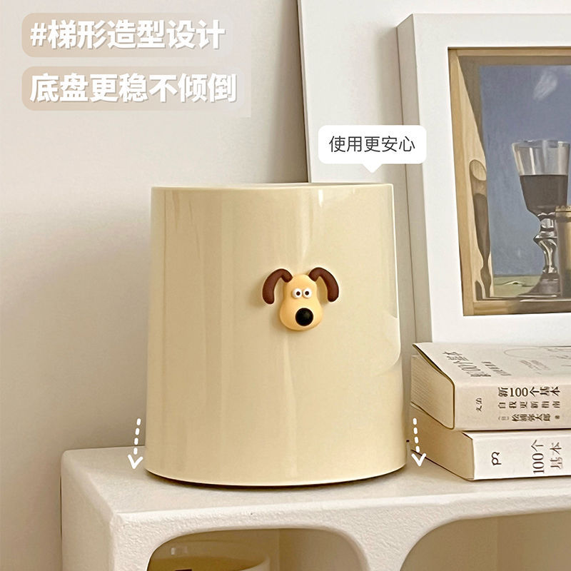 Large Capacity Light Luxury Large Bathroom Creative Kitchen Bedroom Trash High Beauty Value Trash Household Living Room Toilet