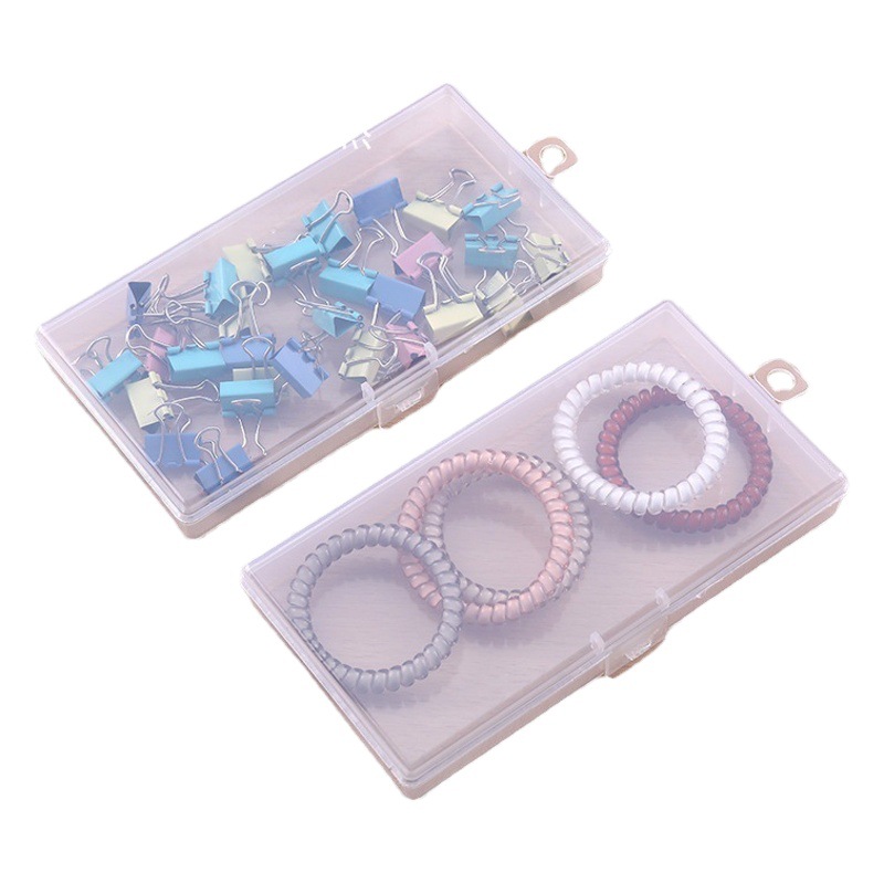 Rectangular Pp Plastic Box with Lid, Transparent Small Box, Fishing Gear Accessories Component Storage Packaging Empty Box Storage