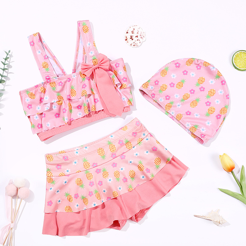 Picture of Children's Swimwear Women's Summer Girls' Swimwear Large Children's Split Dress Swimwear Set Wholesale