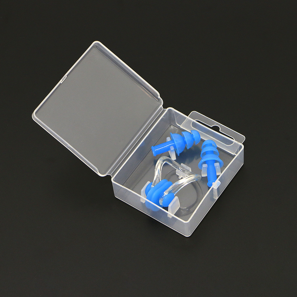Picture of Factory wholesale earplug nose clip silicone box nose clip earplug set swimming equipment supplies children adult waterproof